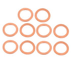 a16072700ux0571-DM Flat Ring Copper Crush Washer Sealing Gasket Fastener, 20 mm x 14 mm x 1 mm Size (Pack of 10)