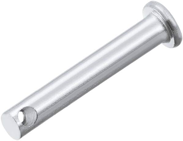 Einzelnohl Clevis-Pins – 5mm x 25mm, flacher Kopf, Zinkverzinkung, schlichter Stahl, Verbindungspin, 20 Stück