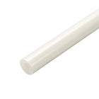 Plastic Round Rod,1/2 inch Dia 20 inch Length,White FRP Fiberglass Round Rod Engineering Plastic Bar