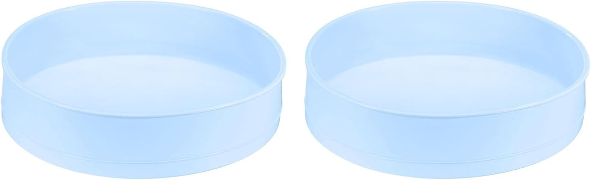2pcs Round Silicone Cake Molds, 7.9 Inch Nonstick & Quick Release for Layer, Smash & Cheese Cake - Pink