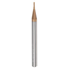 Carbide Square End Mill, 1/25" (1mm) Dia TiSiN Coated 4 Flutes Milling Bit Cutter, for Hardened Steel Stainless Steel Cast Iron, 5/32" (4mm) Shank 1/8" Cut Length 2" Long HRC50