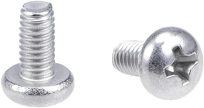 M4x8mm Machine Screws Pan Phillips Cross Head Screw 304 Stainless Steel Fasteners Bolts 20Pcs