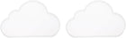 2 Pcs Cloud Small Coaster Silicone Resin Mould, Tray Moulds for Resin Casting, Epoxy Resin Moulds for Coasters Trays DIY Art Cup Bowl Mats, Candle Holder, Home Decoration, White