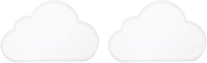 2 Pcs Cloud Small Coaster Silicone Resin Mould, Tray Moulds for Resin Casting, Epoxy Resin Moulds for Coasters Trays DIY Art Cup Bowl Mats, Candle Holder, Home Decoration, White