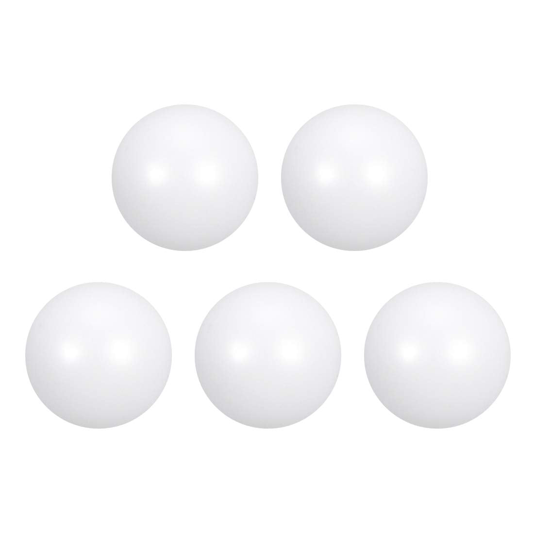PTFE Ball, 7mm Diameter, Ground Finish, Diaphragm Pneumatic Pump White, 5pcs