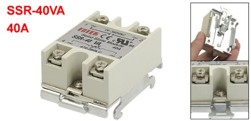 SSR-40VA 40A Reglator de Tensiune și Rezistență Reluă Solid State SSR cu Bază de Calea DIN