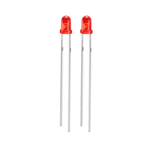 3mm LED Diode Lights - 10pcs Red Lights Diodes DC 1.8-2V Bulb Lamps Light Emitting Diode