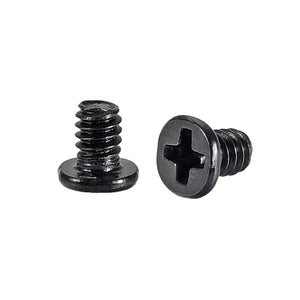 M1.4x2.5mm Phillipsskivslås, svart, 2.5 mm diameter, skivhuvud för laptop, PC, TV-fän, 50 st