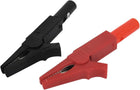 2pcs Testing Probe Insulated Alligator Clip Clamp w Banana Connector
