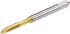 Spiral Point Plug Threading Tap M4 x 0.7 Thread, Ground Threads H2 3 Flutes, High Speed Steel HSS 6542, Titanium Coated, Metric Screw Taps Tapping Bit for Thread Repair