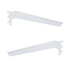 LinkMejor 2 Pack 10" Ajustables Soportes de Estante Vertical, Blanco