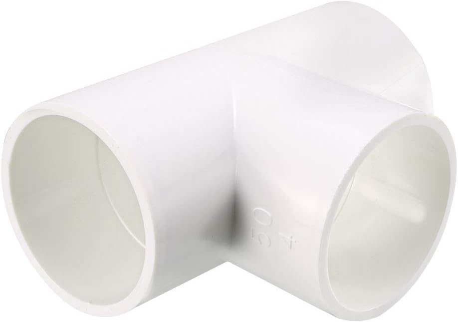 50mm Slip Tee PVC Pipe Fitting T-Shaped Coupling Connector