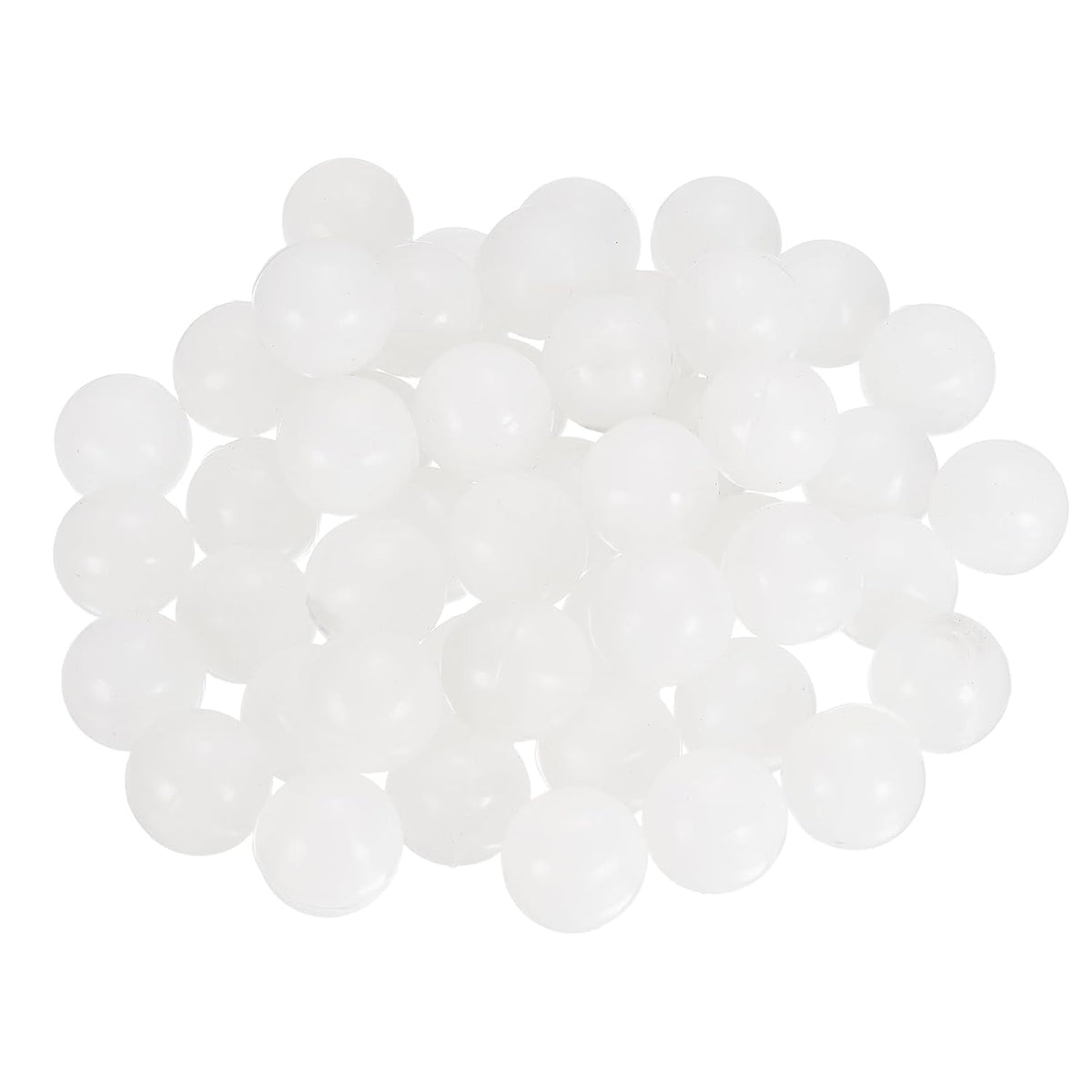 50Pcs Raised Panel Cabinet Door Spacers, 11/16"(18mm) Silicone Ball Stabilizers Bumpers for Cabinet Door Alignment Stress Distribution, White