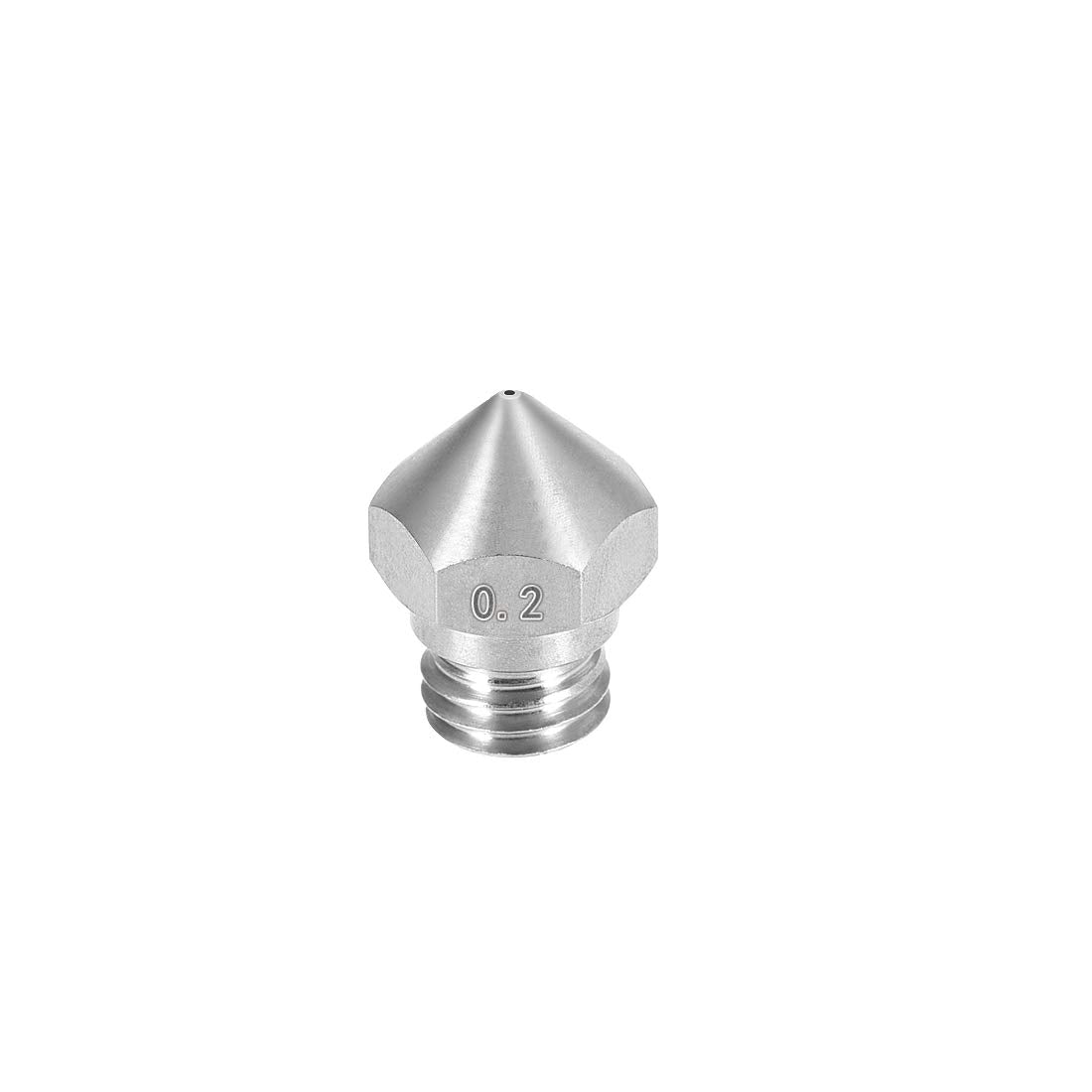 3D Printer Nozzle,Stainless Steel Nozzle 0.2mm,Extruder Print Head