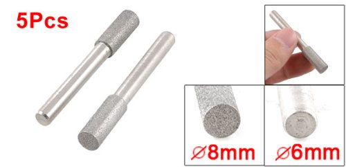 5개의 원통형 머리 쇠 Diamond 장착 포인트 파일 8mmx20mmx6mm