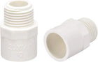 20mm Slip X G1/2 Male Thread PVC Pipe Fitting Adapter Connector 20Pcs