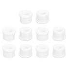 12Pcs Rubber Grommets 15mm Drill Hole, 10mm ID Hole Top Hat Grommet White Silicone Rubber Hole Plug Gasket for Wiring, Automotive