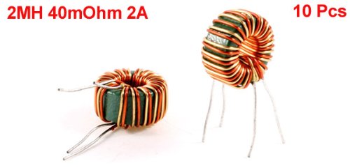 10 kpl Toroid Core Yleismallinen Mode Induktiivi Wire Wind 2MH 40mOhm 2A Solmu