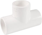 25mm x 25mm 3 Ways Metric T Shape Tee PVC-U Drainage Pipe Connector Fitting White