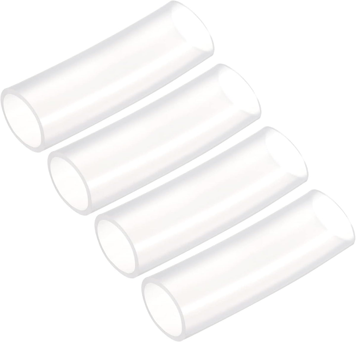 Pure Silicone Tubing 32mm ID,38mm OD Water Air Pump Pipe, 4Pcs 0.33 Ft Transparent Silicone Hose Tubing for Household, Industry, Drinking Water