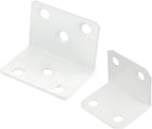 L Shape Corner Braces, Carbon Steel 90 Degree Right Angle Bracket White (31x26x26mm 4Pcs, 37x29x29mm 10Pcs)