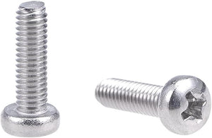 M3x10mm Machine Screws Pan Phillips Cross Head Screw 304 Stainless Steel Fasteners Bolts 100Pcs