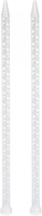 2 Pcs Epoxy Tubes Static Mixer, 13.94-inch Plastic Resin Mixing Nozzle Round Connector for AB Glue Adhesive Gun Applicator 400ml Cartridges, White