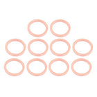 10pcs 18mm x 14mm x 2mm Flat Ring Copper Crush Washer Sealing Gasket Fastener