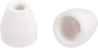 1500pcs Ceramic Electrical Insulator, 2mm Dia Tapered Porcelain Tube Ceramic Beads, High Temperature Max 1000C for Oven