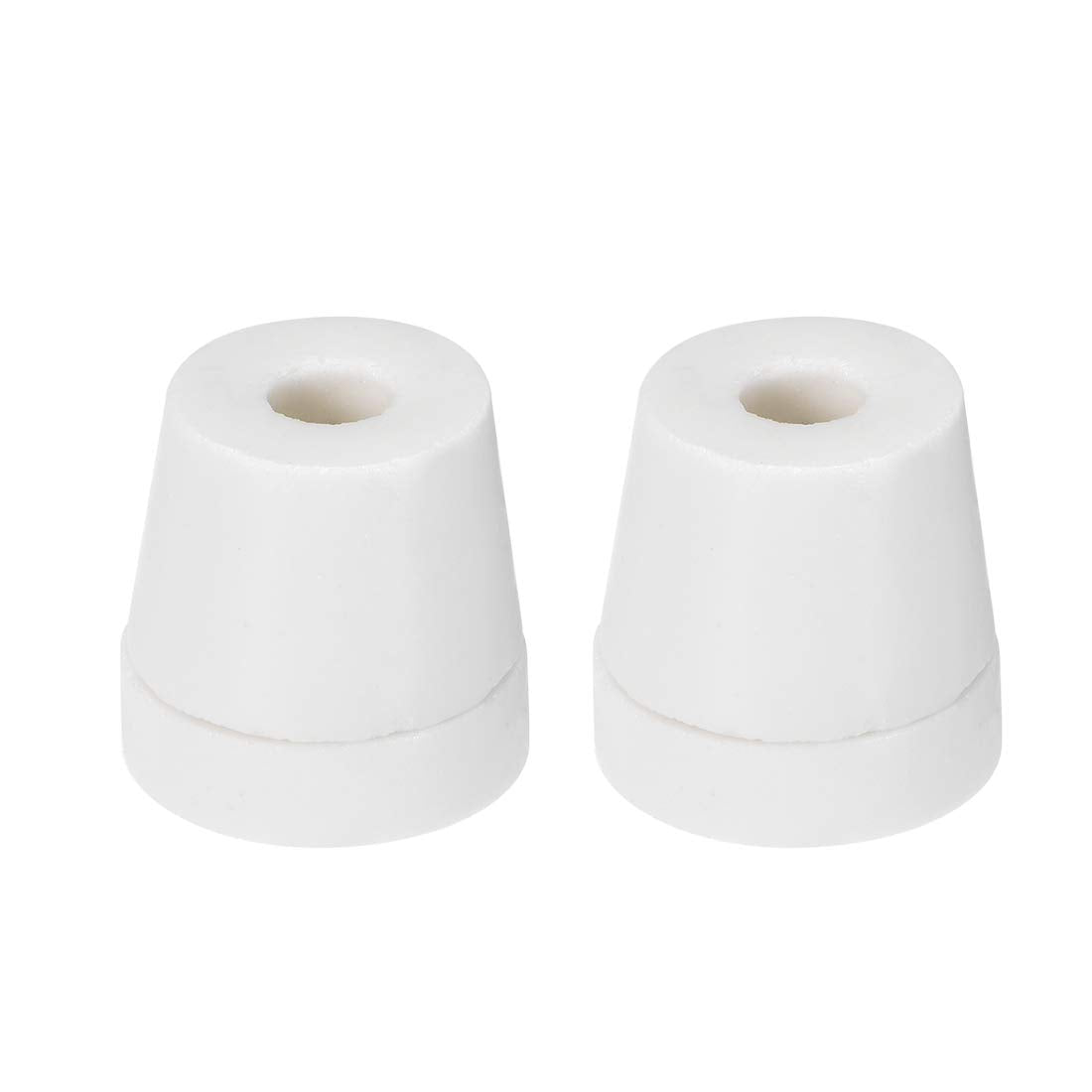6.0mm Dia Ceramic Tapered Insulators Beads Alumina Porcelain Stepped Insulator for Heating Wire 2 Pcs