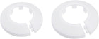 62mm 75mm Pipe Cover Decoration PP Plastic Escutcheon Collar for Water Pipes White 1 Set