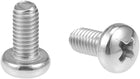 M5x10mm Machine Screws Phillips Cross Pan Head Screw 304 Stainless Steel Fasteners Bolts 50Pcs
