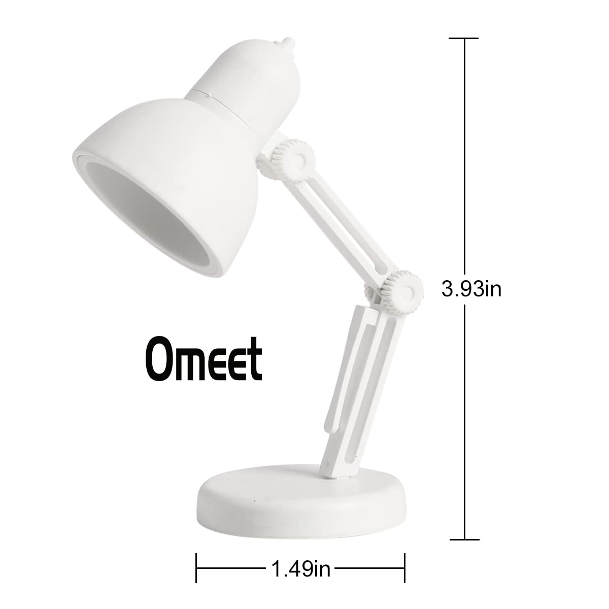 LinkMejor 2 Pack LED Mini Bordlampe Bøjbar Natlæsebogslamper - Hvid