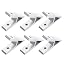 6Pcs 45 Grad Winkel Aluminium-Profil Eckenklammern, Eckenstreben Verbindungsstücke für 4040 Serie (Silberton)