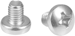 M8x10mm Machine Screws Pan Phillips Cross Head Screw 304 Stainless Steel Fasteners Bolts 10Pcs