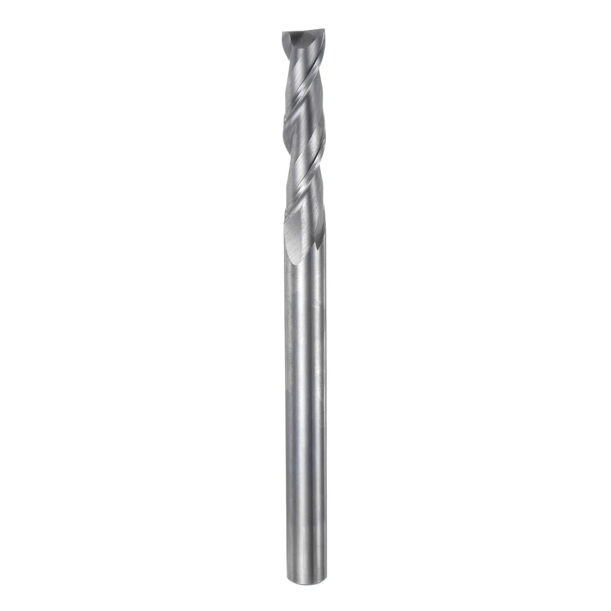 Carbide Square End Mill, 7/16" Diameter Uncoated 2 Flutes Milling Bit Cutter, for Aluminum Copper Non-Ferrous Metal, 7/16" Shank 2-11/32" Cut Length 6" Extra Long