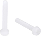 M3x20mm Threaded Nylon Phillips Cross Pan Head Machine Screws Bolts White 20Pcs
