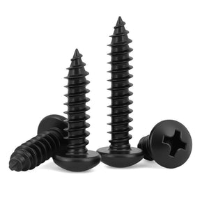 #4 x 1/2" (100 Pack) Testa Piana Viti per Metallo Placcato, Viti Autoaffilianti per Legno con Ruota Phillips, Acciaio Inox 304 di Carbonio (18-8), Viti Resistenti alla Corrosione