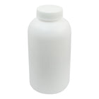 a14050800ux0316 Â 1000mL 19cm x 9.5cm Double Cap Leak Proof White Plastic Lab Bottle