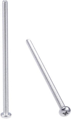M4x80mm Machine Screws Pan Phillips Cross Head Screw 304 Stainless Steel Fasteners Bolts 10Pcs