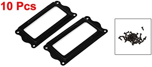 Gaveta de Etiqueta para Arquivo 64x31mm para Escritório Biblioteca 10un Black