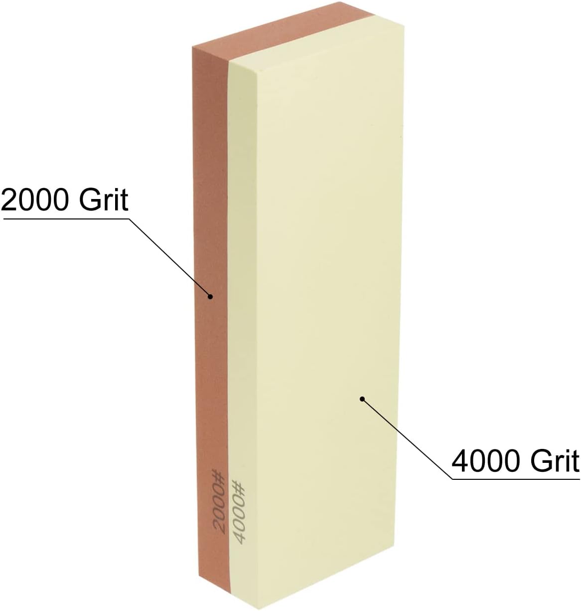 Skæringssten 2000/4000 Korn 2 Sides Kombination Skæringssten Kniv Skærersten 180x60x29mm
