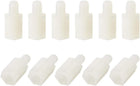 M4x6mm+6mm Male-Female Hex Nylon PCB Motherboard Spacer Standoff for FPV Drone Quadcopter, Computer & Circuit Board White 50pcs