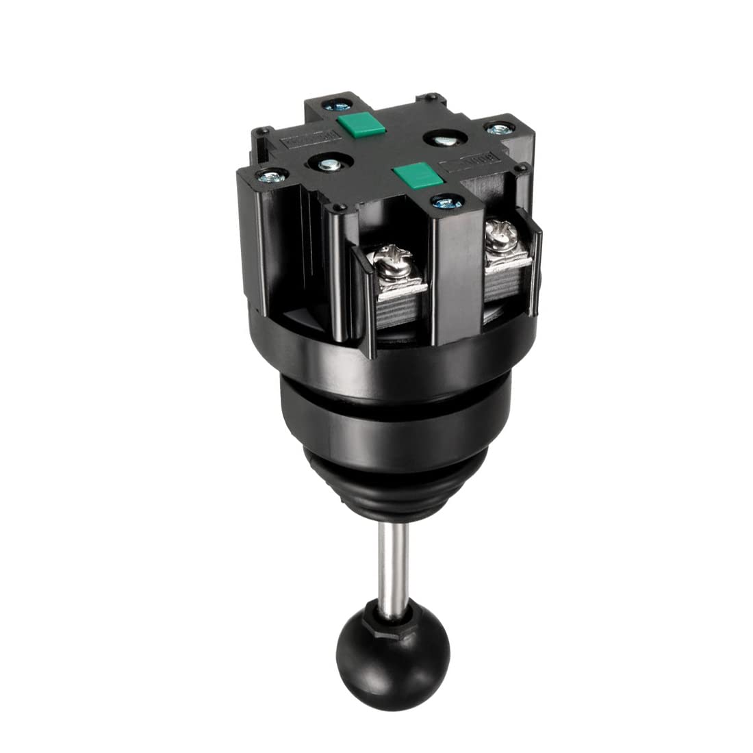 Joystick-switchkontroller 2 positioner, 2NO, momentär typ, 150/250/600V, 15/10/4A, panelmontering, 30mm