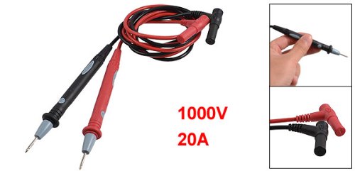 Digitaalinen monimetri 1000V 20A testikierrekaapeli探头 红色 黑色 16mm 提手长度