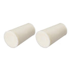 15-19mm Beige Drilled Silicone Stopper Plugs for Flask Test Tube Stopper 2pcs