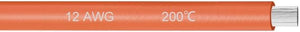 Silikone Kabel 12 AWG Ultra Flexibel 600V Elektrisk Kabeltråd af Bejættet Kupfertråd 3 ft Orange