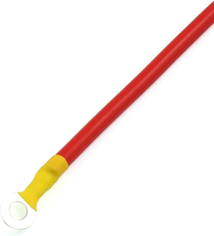 5Pcs 42cm pituinen yleiskäyttöinen autoakun virtansiirtokaapeli punainen