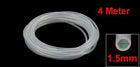 1.5mm x 3mm High Temperature Resistant Flexible Silicone Tube Pipe 4 Meter Long