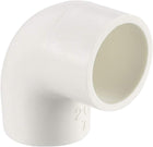 PVC Pipe Fitting 20mm Slip Socket 90 Degree Elbow Coupling Connector White 38 * 38 * 28mm(L*W*H) 5Pcs